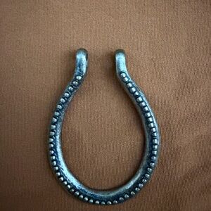 Elegant yellow gold Toned horse-shoe pendant western equestrian boho cowgirl